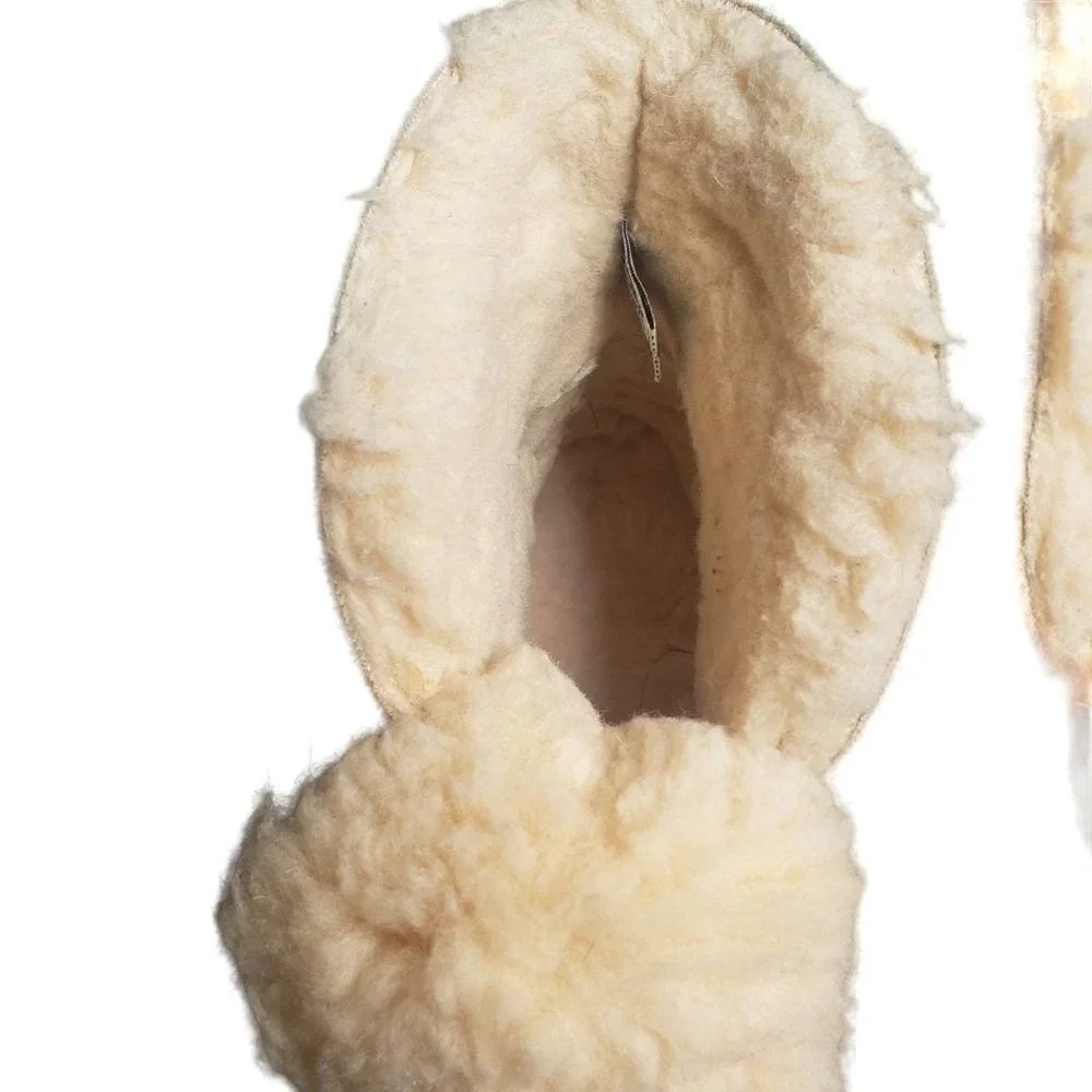 Bearpaw Christie Suede Upper Wool Blend Lining Sheepskin Footbed Boots Size‎ 5
